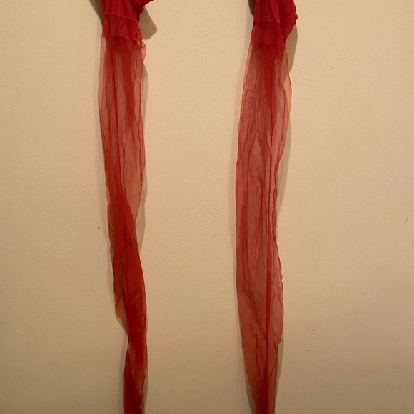 Agent Provocateur Red Tiered Garter Belt - Picture 5 of 7